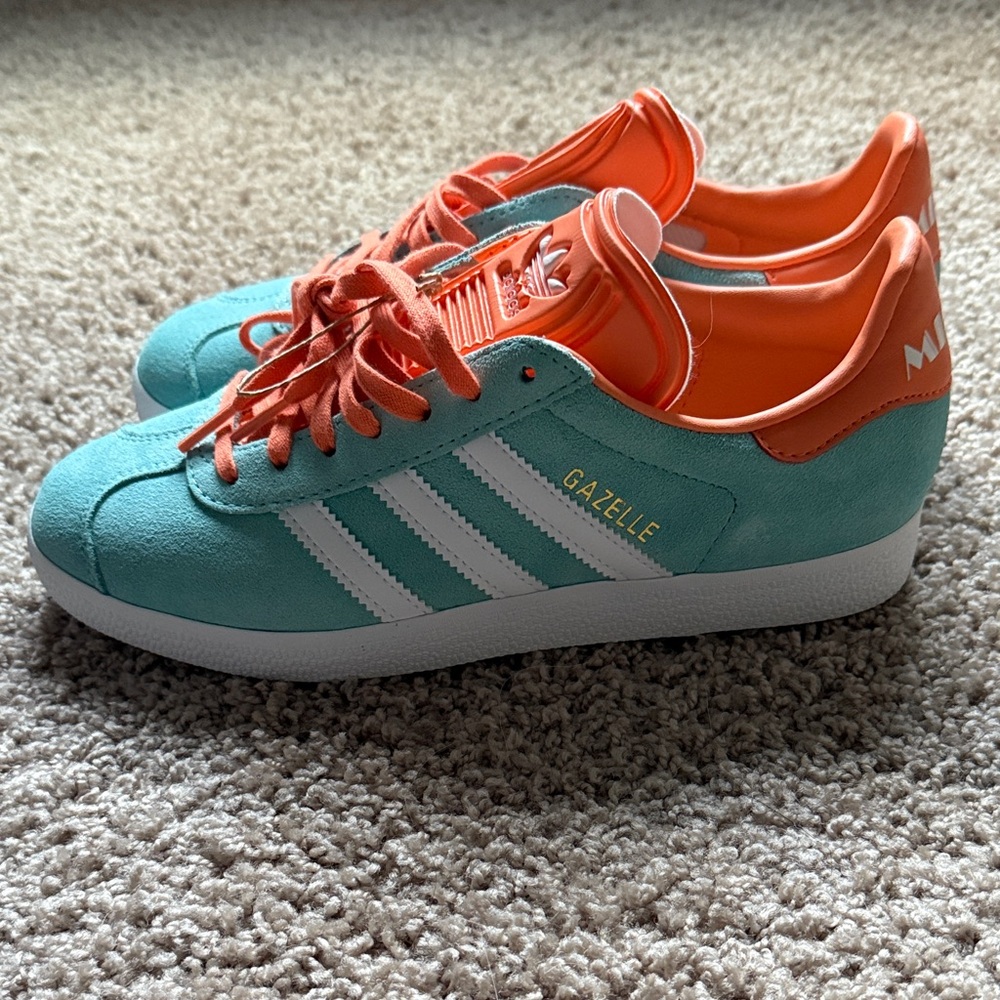 Limited edition miami united adidas gazelles